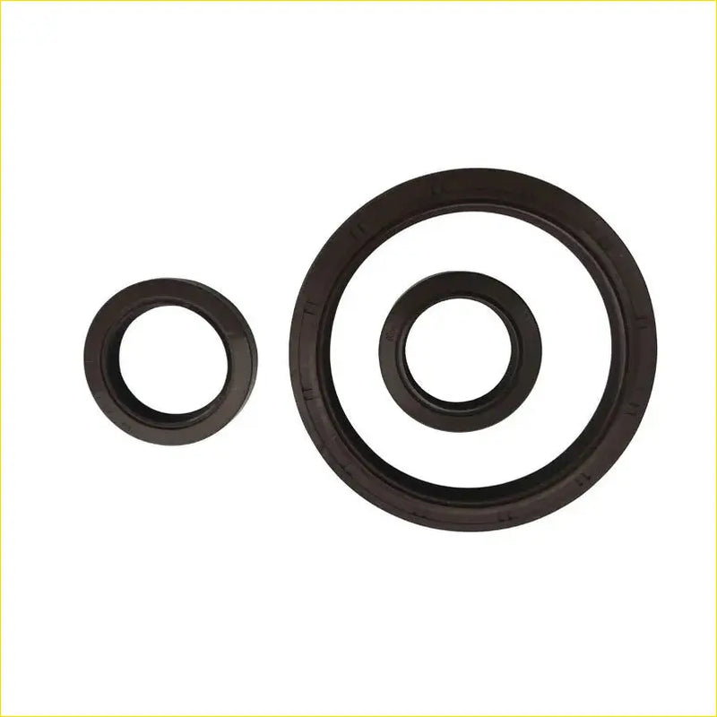 Black rubber crankshaft oil seals, large and small, for nissan laurel stanza bluebird 2.0 ca20s gasket pro