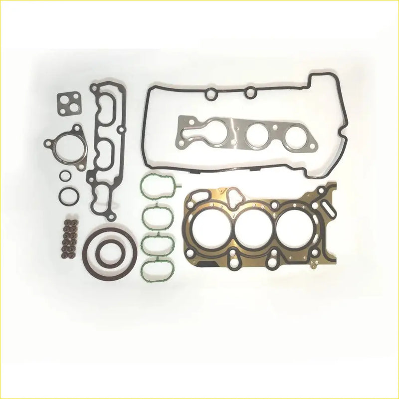 Set of black rubber sealed engine head gaskets with metallic parts for nissan pixo opel agila and suzuki splash rebuilding kits