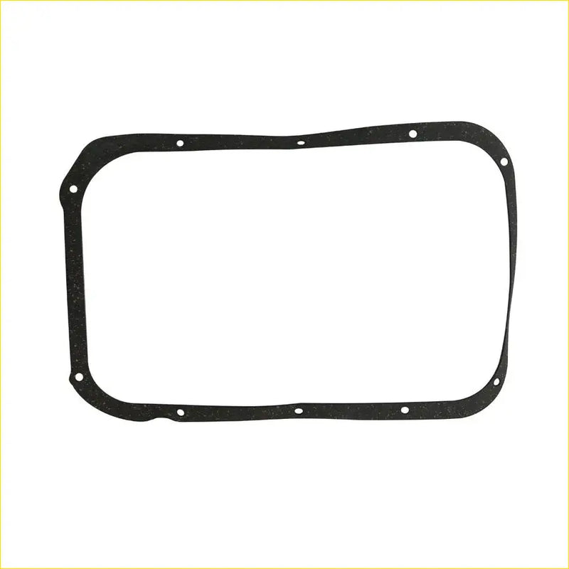 Black rubber gasket with rounded corners and mounting holes for gasket pro starlet 12v 1.2l and corolla tercel oil pan
