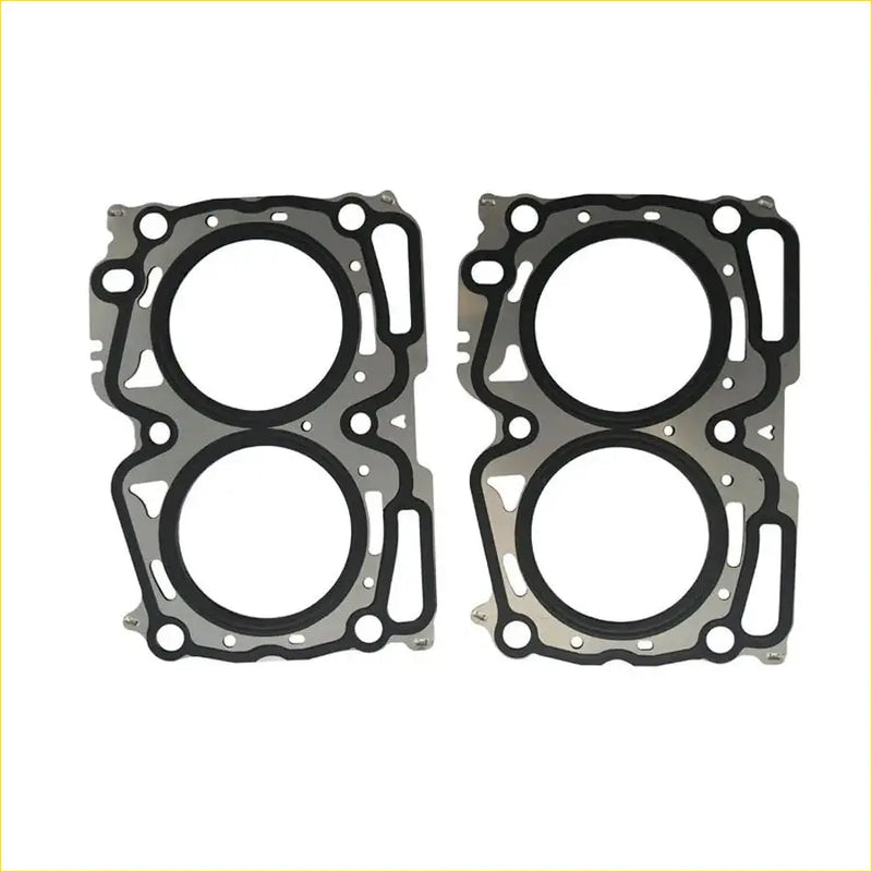 Black rubber gaskets with metallic silver backing for subaru forester impreza 2.0l ej204 ej20 engine head sealing