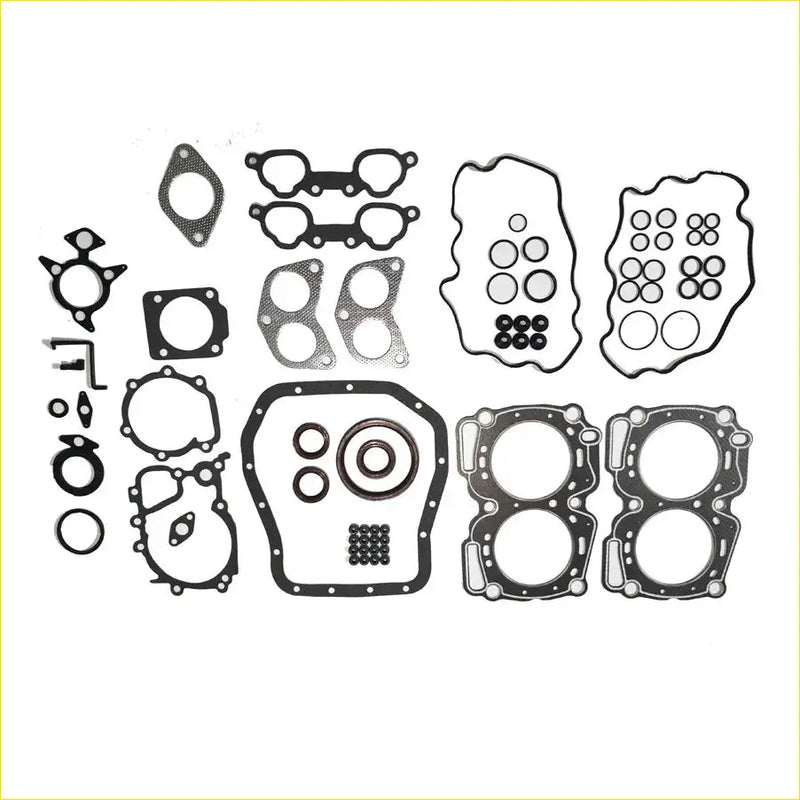 Black rubber gasket set for Subaru Legacy II Impreza 2.2L EJ22 engine components full set