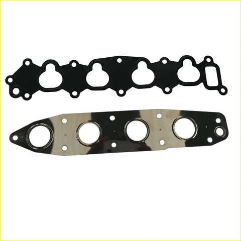 Black rubber gasket and chrome manifold runner for Suzuki Baleno 16v G16B G13BB intake exhaust gasket set