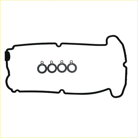 Black rubber gasket pro valve cover gasket set with four circular seals for suzuki wagon r+ rocker cover