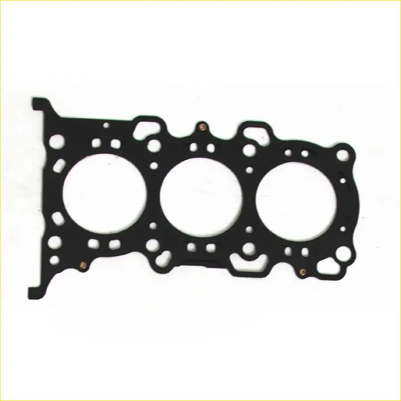 Black rubber head gasket with three circular openings and bolt holes for Suzuki Wagon R Alto Kei 12V 0.7 K6A engine