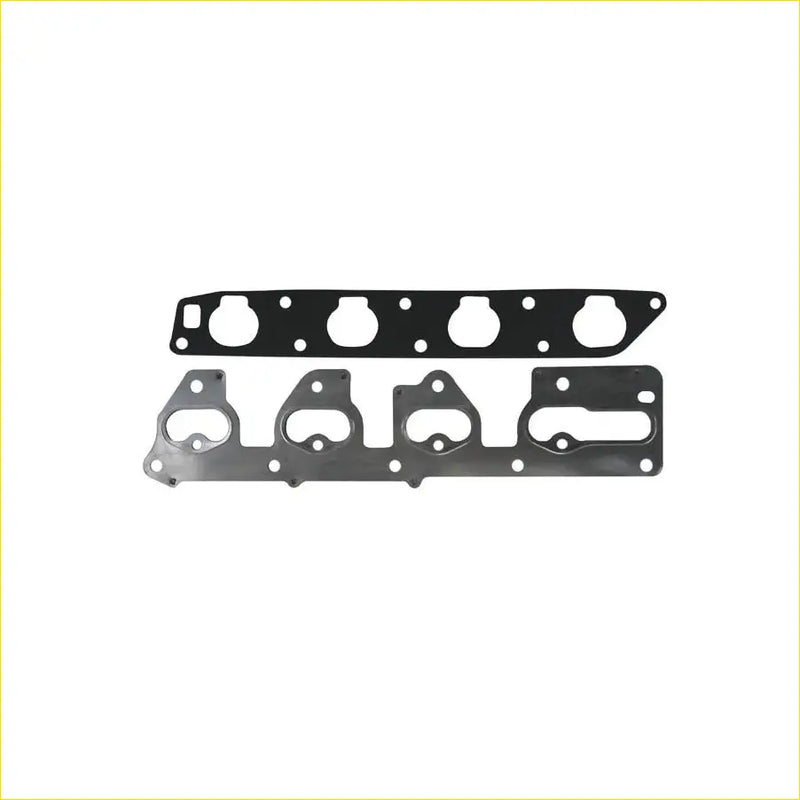 Black rubber gasket and metallic manifold mounting plate for gasket pro intake and exhaust manifold in daewoo rezzo