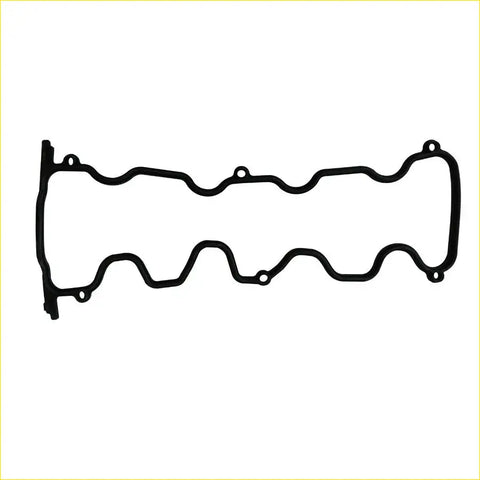 Black rubber valve cover gasket with wavy segmented design and mounting holes for toyota camry corolla liteace corona