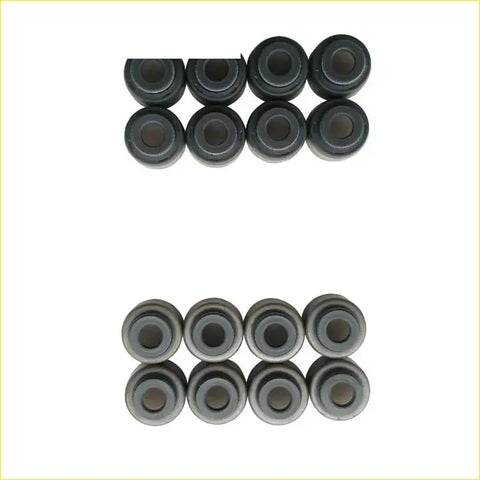 Black and silver engine valve stem oil seals arranged in two rows for gasket pro toyota corolla carina sprinter 16v 90913-
