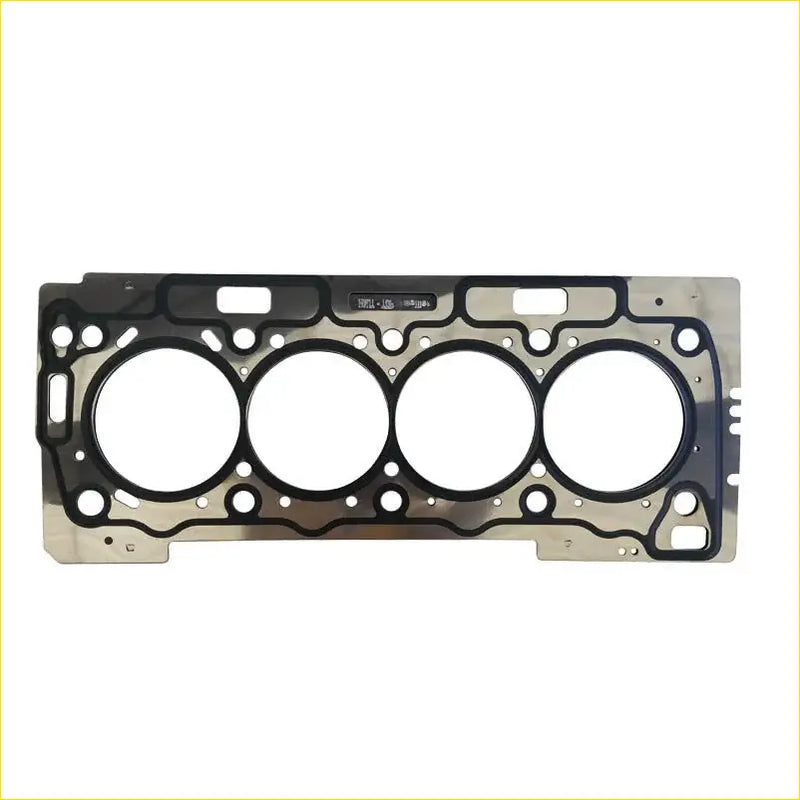 Metallic engine head gasket with four black rubber seals for gasket pro tu5jp4 used in peugeot 307 206 1007 partner 16