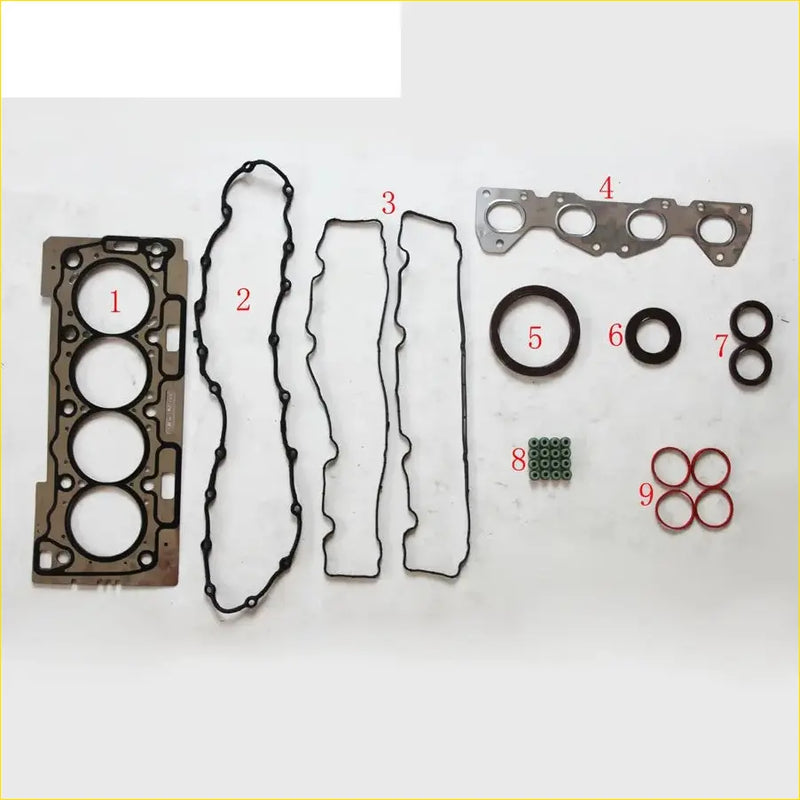 Black rubber metal gasket set for engine head pro tu5jp4 full set for peugeot 307 206 nfu use
