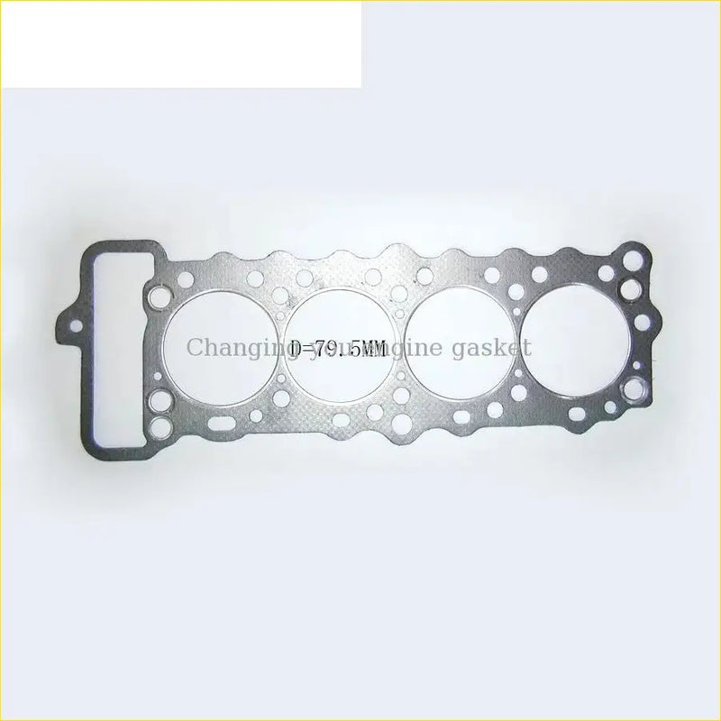 Silver metallic changjiang 791.5mm engine gasket with four circular openings for ford econovan mazda 323 i cylinder head