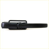 Black plastic gate lock handle with glossy finish and metal latch for toyota hilux lh 1972-1979 back side view