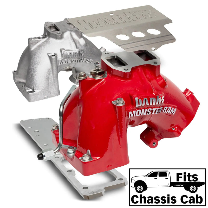 Banks Power 13-18 Dodge RAM 6.7L Monster-Ram Intake System W/Fuel Line-Chassis Cab Red
