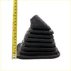 Black rubber gear lever cover shift boot with ribbed layered design for toyota hilux rzn168 rzn173 double cab