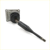 Black rubber-coated gear shift lever with metallic bracket for mitsubishi triton ka l200 dual cab 1996-2006 seen from back