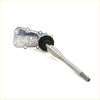 Silver metallic gear shift lever with black rubber boot and threaded end for mitsubishi triton l200 4d56 1989-1995