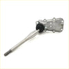 Silver metallic gear shift housing with black rubber boot and mounting holes for mitsubishi triton mk l200 1996-2004