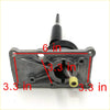 Gray metallic automotive transmission input shaft with black and yellow parts for gear shift housing nissan navara d22