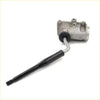 Silver metallic brake master cylinder with black rubber boot and long black handle for toyota hilux 1985 gear shift housing