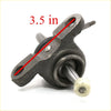 Dark gray metallic gear shift housing control arm with white plastic ball joint and bolted bracket for toyota hilux 78-83