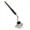 Black and silver manual gear shift lever with rubberized grip for toyota hilux 2d ln146 rzn147 1997-2005