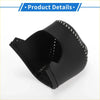 Black leather gear shift boot with white stitching for toyota ch-r 2017-2021 faux leather cover