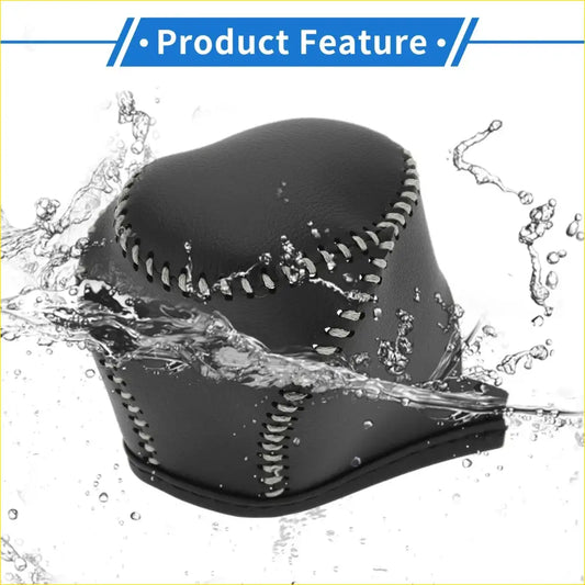 Gear Shift Knob Cover for Toyota CH-R 2017-2021 Black Beige Faux - Interior Accessories