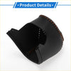 Black leather gear shift knob cover with brown stitching for toyota ch-r 2017-2021 black carbon fiber style