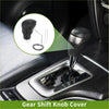 Black leather gear shift knob cover for toyota ch-r 2018-2022 with stitched design and installation tools included