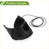 Black leather gear shift knob cover with perforated design and matching black cord for toyota ch-r 2018-2022