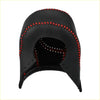 Black leather gear shift boot with red stitching and perforated details for toyota sienna 2021-2022