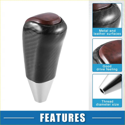 Gear Shift Knob for Toyota Land Cruiser 2016-2021 Black Brown - Interior Accessories
