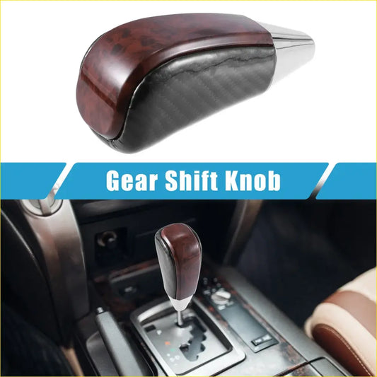 Gear Shift Knob for Toyota Land Cruiser 2016-2021 Black Brown - Interior Accessories