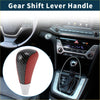 Gear shift knob handle for toyota 4runner automatic with red and black carbon fiber texture and white plastic base