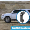 Black carbon fiber gear shift lever cover trim with sleek modern design for Toyota Tundra Sequoia 2007-2021