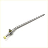 Silver metal gear shift lever with yellow plastic tip and green rubber bushing for nissan caravan and datsun homy e23