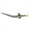 Silver metal gear shift lever with yellow plastic knob and green rubber gasket for Nissan Caravan Datsun Homy Urvan E23