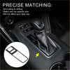 Black leather gear shift boot cover with precise matching design for toyota harrier 80 series 2000-2007 interior