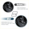 Black leather gear shift boot cover with stitched edges for toyota harrier 80 series carbon fiber panel