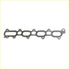 Metallic gray engine head gasket with oval cutouts and bolt holes genuine exhaust manifold gasket for mitsubishi triton mn 4d56