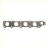 Metallic silver engine head gasket with five circular openings and mounting holes for mitsubishi triton mq turbo kit