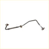 Gray flexible turbo charger oil feed pipe with metal fittings and braided section for ford ranger 3.2l 2011-2015