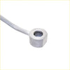 Silver hexagonal metal cable gland with white insulated wire for genuine turbo charger oil feed pipe nissan navara d22 yd25
