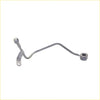 Genuine turbo charger oil feed pipe in gray metal with curved tubing and mounting brackets for nissan navara d22 yd25 25l