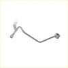 Silver metal air conditioning refrigerant hose with threaded connectors and bracket for genuine turbo charger oil feed pipe nissan navara d22 yd25 25l