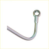 Silver metallic brake line with circular eyelet for genuine turbo charger oil feed and return pipe mitsubishi pajero 4m41