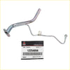 Shiny chrome metal turbo charger oil feed and return pipe with flanged loop for mitsubishi pajero 4m41 genuine part
