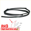 Black rubber glass run channel seal for right-hand drive side mirrors for nissan ad van sunny wagon n14 1990-1999