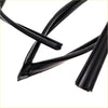 Black rubber glass run channel seal for nissan ad van sunny wagon n14 1990-1999 shown from back side