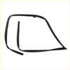 Black rubber glass run channel seal trim for nissan ad van sunny wagon n14 1990-1999 shown from the back side