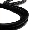 Black rubber weatherstrip seal for nissan d21 king cab 1986-1998 glass run channel set